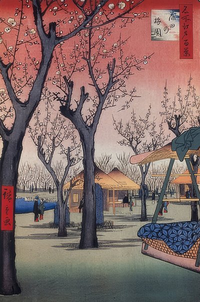 Il giardino di prugne a Kamata (Cento vedute di Edo). 1856-58 da Utagawa Hiroshige