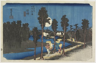 Scena al Crepuscolo, Numazu, c. 1833 da Utagawa Hiroshige