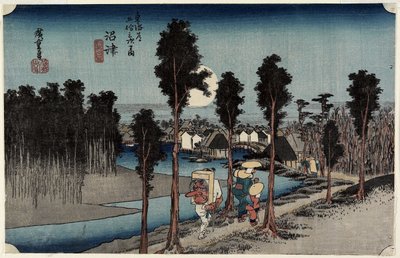 Crepuscolo a Numazu, c. 1833 da Utagawa Hiroshige