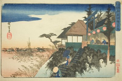 Ascesa orientale al Santuario Kanda Myojin (Kanda Myojin higashizaka), dalla serie "Luoghi famosi nella capitale orientale (Toto meisho)" da Utagawa Hiroshige
