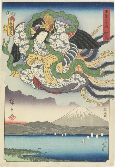 Ejiri, agosto 1854 da Utagawa Hiroshige