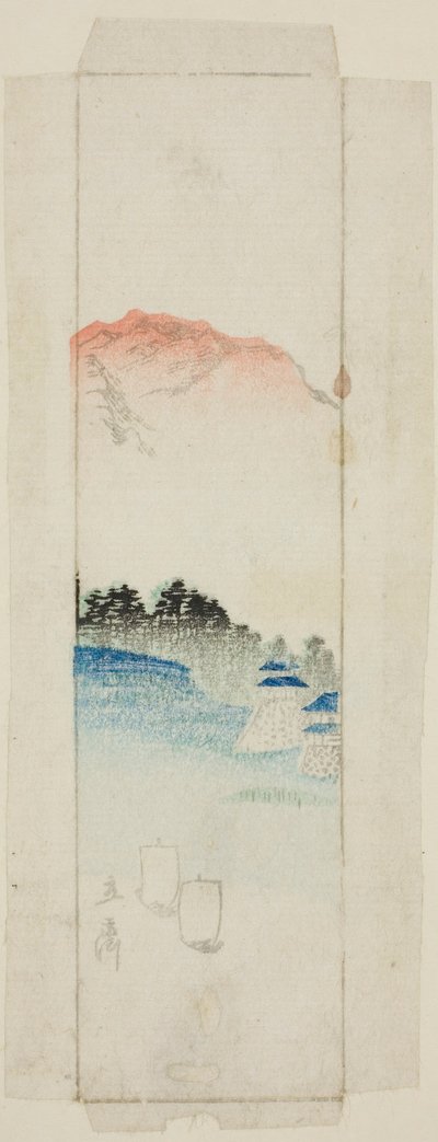 Busta con Paesaggio da Utagawa Hiroshige