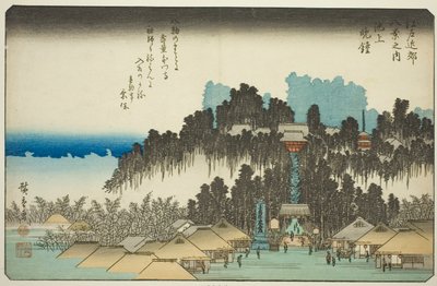 Campana della Sera a Ikegami, dalla serie "Otto Vedute nei Dintorni di Edo" da Utagawa Hiroshige