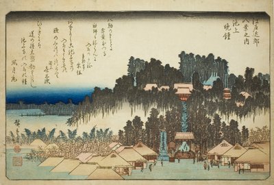 Campana della Sera a Ikegami (Ikegami no bansho), dalla serie "Otto Vedute nei Dintorni di Edo (Edo kinko hakkei no uchi)" da Utagawa Hiroshige