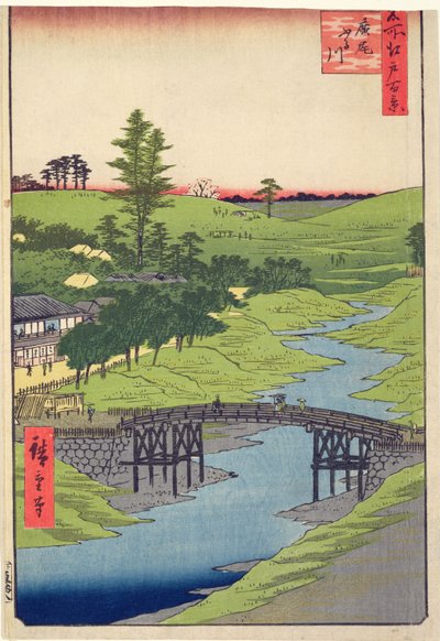 Fiume Furukawa, Hiroo da Cento Famosi Vedute di Edo, Luglio 1856 da Utagawa Hiroshige