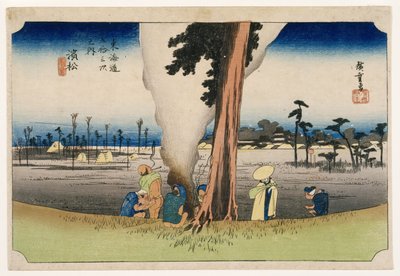 Hamamatsu, da Cinquantatré stazioni sulla strada Tokaido, c.1834 da Utagawa Hiroshige