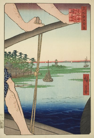 Traghetto di Haneda e Santuario di Benten, dalla serie 