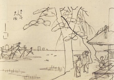 Hiroshige, Persone affacciate sull