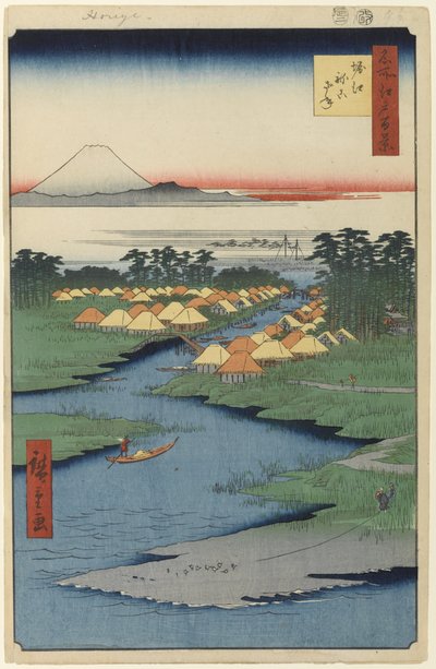 Horie e Nekozane, n. 96 da Cento famosi vedute di Edo, 1856 da Utagawa Hiroshige