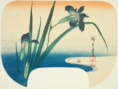 Iris e ruscello da Utagawa Hiroshige