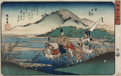 Fiume Gioiello di Ide nella provincia di Yamashiro, 1835-1837 da Utagawa Hiroshige