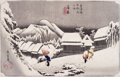 Kambara, da Cinquantatré stazioni sulla strada Tokaido, c.1834 da Utagawa Hiroshige