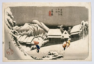Kambara, dalle cinquantatré stazioni sulla strada del Tokaido, c.1834 o successivo da Utagawa Hiroshige