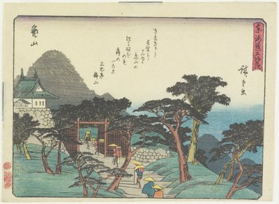 Kameyama, 1837-1844 da Utagawa Hiroshige