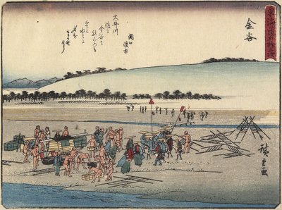 Kanaya, 1837-1844 da Utagawa Hiroshige