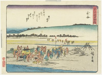 Kanaya, 1837-1844 da Utagawa Hiroshige