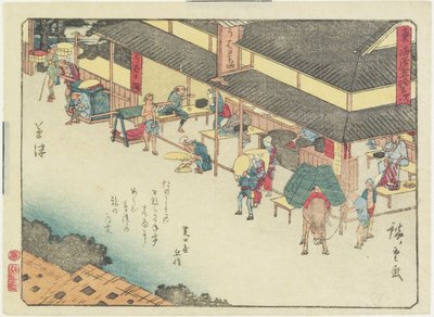 Kusatsu, 1837-1844 da Utagawa Hiroshige