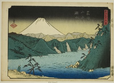 Lago nelle montagne di Hakone, dalla serie "Trentasei vedute del Monte Fuji" da Utagawa Hiroshige