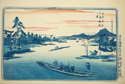 Tarda primavera a Massaki (Massaki boshun no kei), dalla serie "Vedute famose della capitale orientale (Toto meisho)" da Utagawa Hiroshige