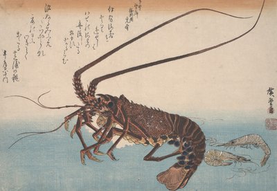 Aragosta e gambero, c.1832 da Utagawa Hiroshige