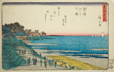 Bassa Marea a Susaki, dalla serie "Luoghi Famosi della Capitale Orientale" da Utagawa Hiroshige