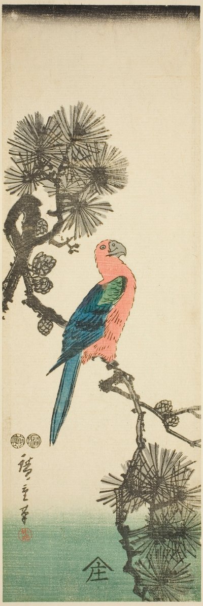 Ara su ramo di pino da Utagawa Hiroshige