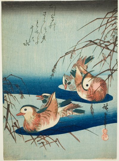 Anatre mandarine da Utagawa Hiroshige