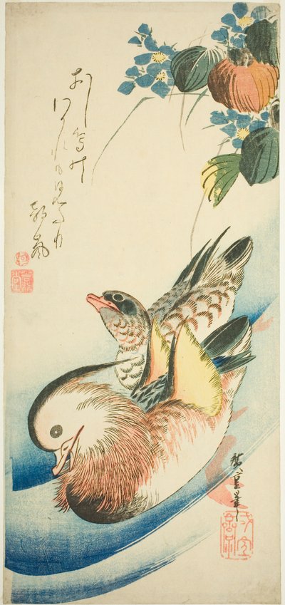 Anatre mandarine da Utagawa Hiroshige