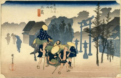 Stazione di Mishima 11 da Utagawa Hiroshige