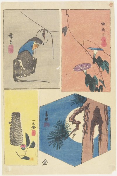 Stampa Mista delle Famosi Vedute di Edo, c. 1857 da Utagawa Hiroshige