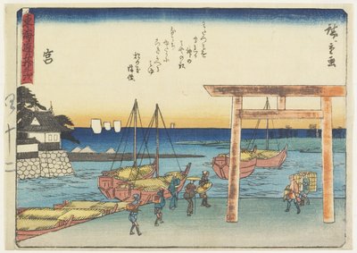 Miya, 1837-1844 da Utagawa Hiroshige