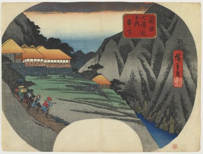 Miyanoshita, 1834-39 (stampa a blocchi di legno colorata) da Utagawa Hiroshige