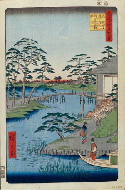 Tempio Mokuboji e campi di verdure sull