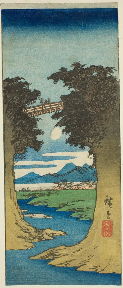 Ponte delle Scimmie da Utagawa Hiroshige