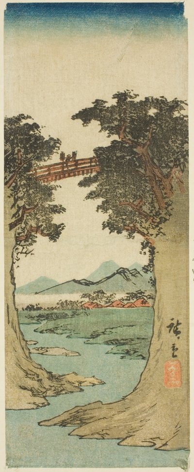 Ponte delle Scimmie da Utagawa Hiroshige