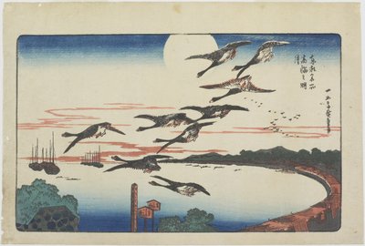 Chiaro di luna a Takanawa, c. 1831 da Utagawa Hiroshige