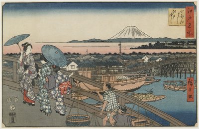 Ponte Nihonbashi e Ponte Edo, novembre 1853 da Utagawa Hiroshige