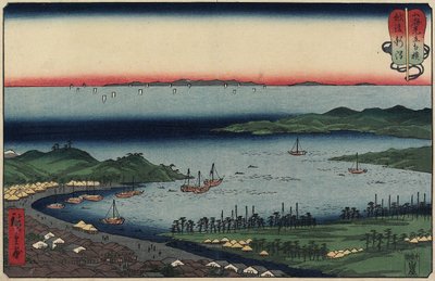 Niigata nella provincia di Echigo, agosto 1858 da Utagawa Hiroshige