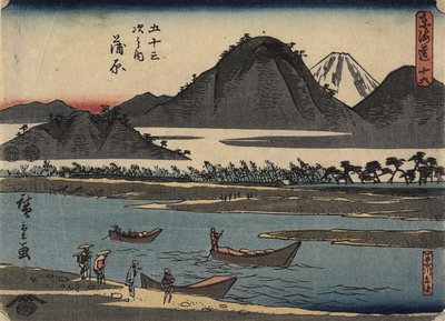 No.16 Kanbara, 1847-1852 da Utagawa Hiroshige