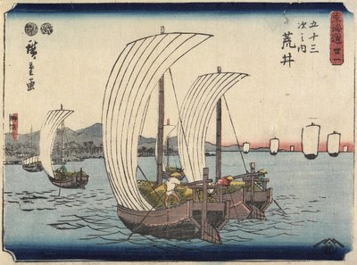 No.31 Arai, 1847-1852 da Utagawa Hiroshige
