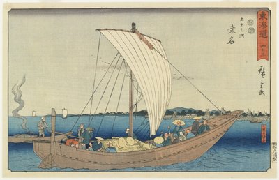 No.43: Kuwana, 1847-1852 da Utagawa Hiroshige