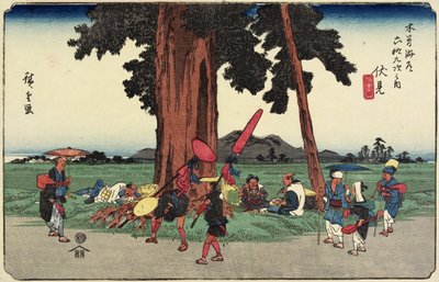 No.51 Fushimi, 1830-1844 da Utagawa Hiroshige