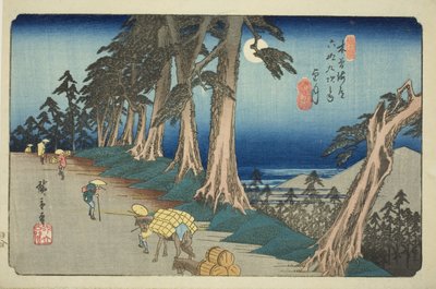 No. 26: Mochizuki, dalla serie "Sessantanove stazioni del Kisokaido (Kisokaido rokujukyu tsugi no uchi)" da Utagawa Hiroshige