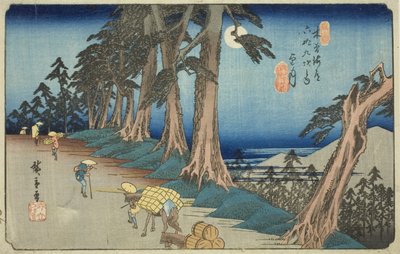 N. 26: Mochizuki, dalla serie "Sessantanove stazioni del Kisokaido (Kisokaido rokujukyu tsugi no uchi)" da Utagawa Hiroshige