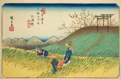 No. 42: Midono, dalla serie "Sessantanove stazioni del Kisokaido" da Utagawa Hiroshige