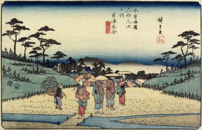 No. 69 Bivio di Kusatsu, 1830-1844 da Utagawa Hiroshige
