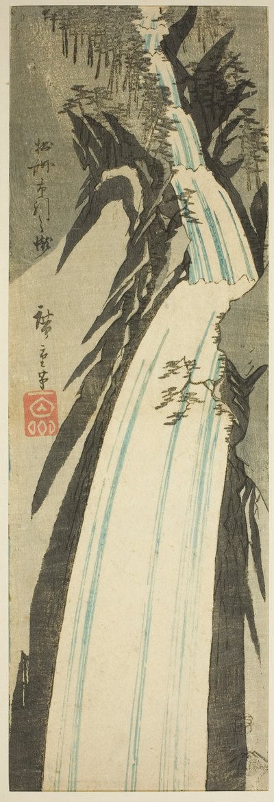 Cascata di Nunobiki nella provincia di Settsu, da una serie senza titolo di vedute delle province da Utagawa Hiroshige