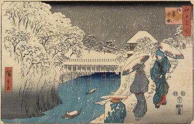 Ochanomizu, novembre 1853 da Utagawa Hiroshige