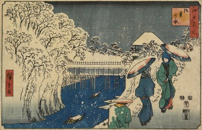 Ochanomizu, novembre 1853 da Utagawa Hiroshige