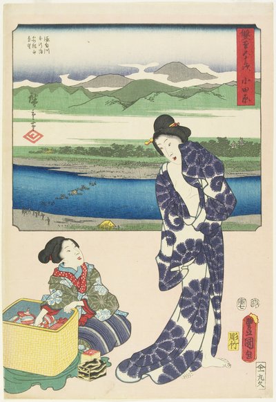Odawara, luglio 1854 da Utagawa Hiroshige